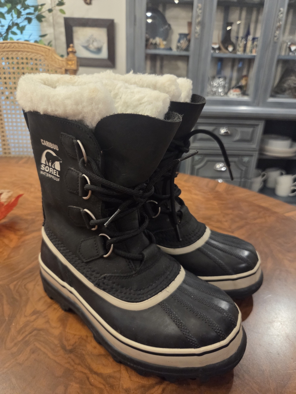 Sorel Kids Black & Cream Insulated Waterproof Winter Boots